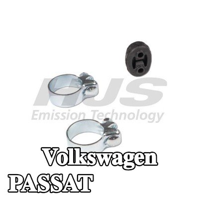 HJS طقم تركيب العادم مع المشابك — Volkswagen Passat