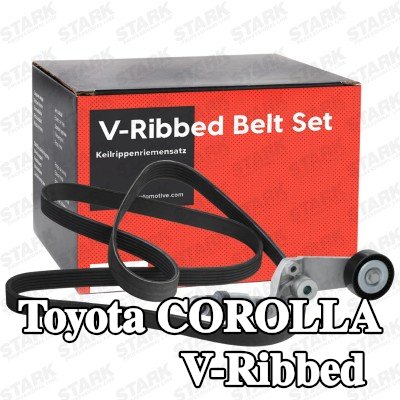 STARK مجموعة أحزمة V-Ribbed — 2002 Toyota Corolla