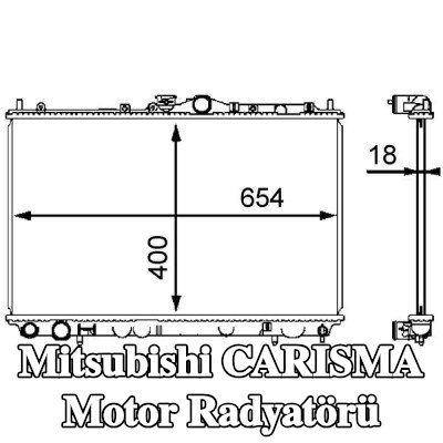 MAHLE Motor radyatörü — Mitsubishi Carisma