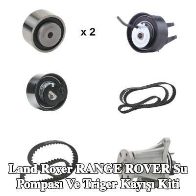 RIDEX Su pompası ile su pompası ve triger kayışı kiti — Land Rover Range Rover