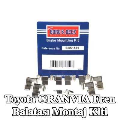 BORG & BECK Fren balatası montaj kiti — 2000 Toyota Granvia