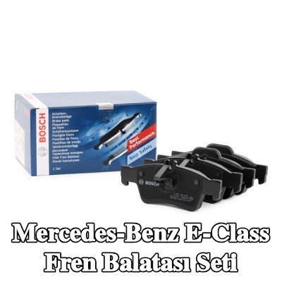 BOSCH Fren balatası seti 15, 5mm, gıcırtı önleyici plaka ile, piston klipsli — 2002 Mercedes-Benz E-Class