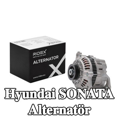 RIDEX Alternatör 90A, entegre regülatörlü — 1997 Hyundai Sonata