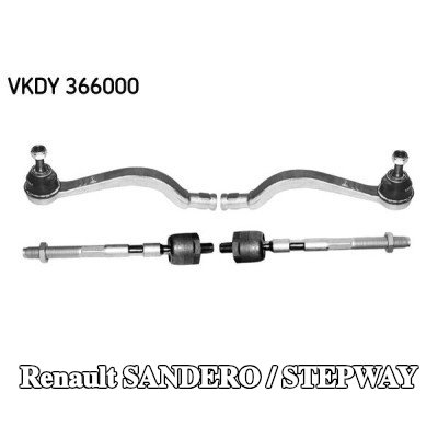 SKF مجموعة إصلاح، وصلة محور قضيب التوجيه — Renault Sandero / Stepway