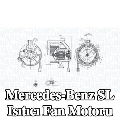 MAGNETI MARELLI Isıtıcı fan motoru — Mercedes-Benz Sl