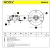 RIDEX Üst amortisör yatağı Ön aks her iki taraf, rulmanlı (ler) — Hyundai H-1 (4)
