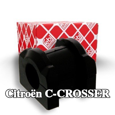 FEBI BILSTEIN جلبة قضيب مانع للانقلاب المحور الأمامي الأيسر, المحور الأمامي الأيمن, 21mm, مطاط — Citroën C-crosser