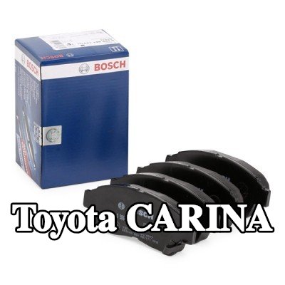 BOSCH مجموعة وسادات الفرامل 17, 5mm, مع دليل التركيب — Toyota Carina