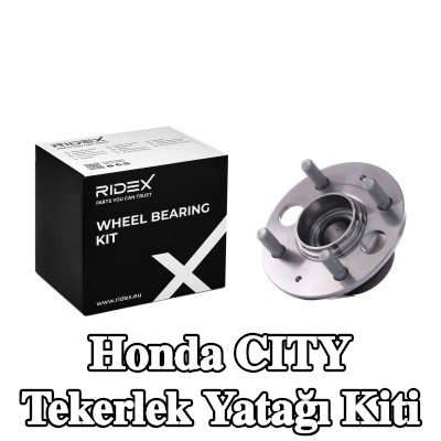 RIDEX Tekerlek yatağı kiti Arka Aks her iki taraf, entegre ABS sensörü ile — 2003 Honda City