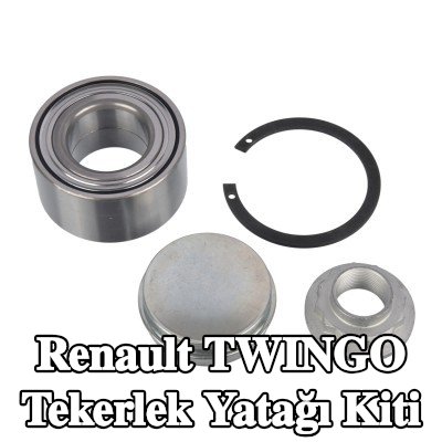 FEBI BILSTEIN Sol ön aks tekerlek yatağı kiti, Ön Aks Sağ, ABS sensör halkalı, gres kapağı ile, entegre manyetik sensör halkalı, tutma halkası, aks somunu ile — Renault Twingo