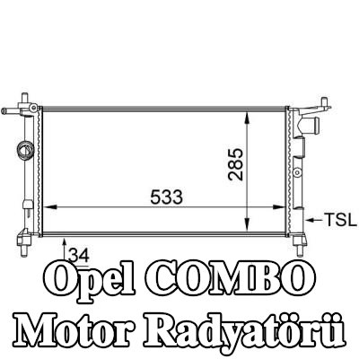 MAHLE Motor radyatörü — 2000 Opel Combo