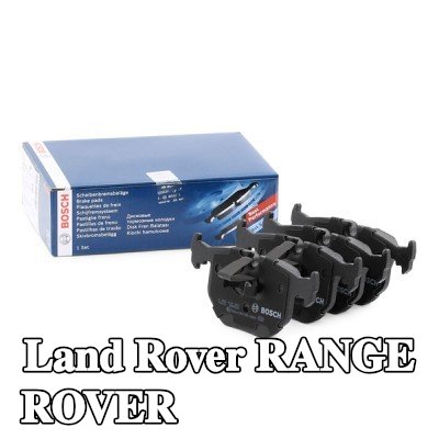 BOSCH مجموعة وسادات الفرامل 16mm, مع لوحة مانعة للصرير, مع دليل التركيب, مع مشبك مكبس — 2012 Land Rover Range Rover