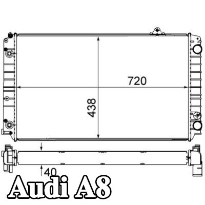 MAHLE مبرد المحرك — 2000 Audi A8