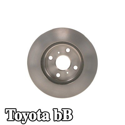 BOSCH القطر الخارجي لقرص المكابح: 255mm, مُهوى, مشحم — Toyota bB