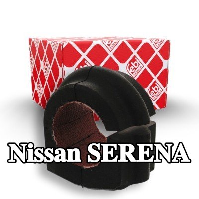 FEBI BILSTEIN جلبة قضيب مانع للانقلاب المحور الأمامي, 26mm, مطاط, مطاط مبطّن بقماش — 2000 Nissan Serena