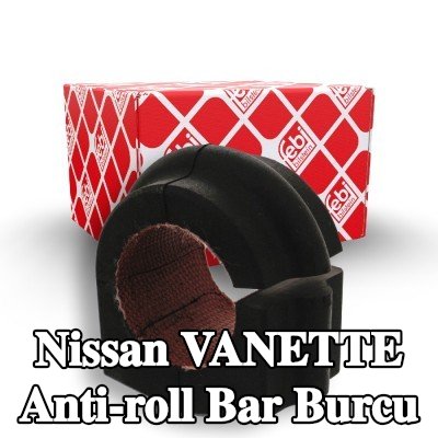 FEBI BILSTEIN Ön aks stabilizatör çubuğu burcu, 26mm, Kauçuk, Kumaş astarlı kauçuk — Nissan Vanette