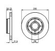 BOSCH Fren diski Dış Çap: 280mm, Havalandırmalı, Kaplamalı — Audi 80 (8)