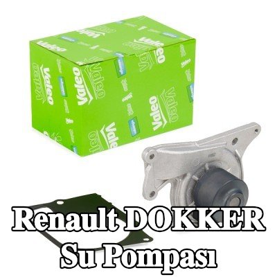 VALEO Kapaksız su pompası, conta/sızdırmazlık elemanları ile — Renault Dokker