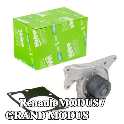 VALEO مضخة مياه بدون غطاء, مع حشيات/مانعات تسرب — Renault Modus / Grand Modus