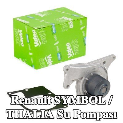 VALEO Kapaksız su pompası, conta/sızdırmazlık elemanları ile — 2013 Renault Symbol / Thalia