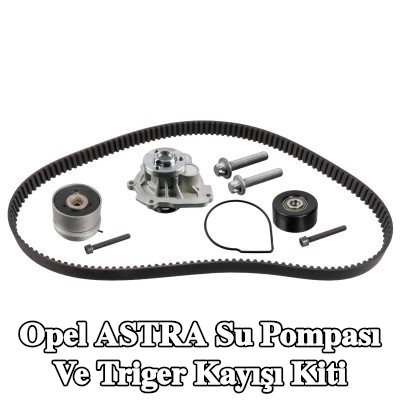 FEBI BILSTEIN Su pompası ve triger kayışı kiti Diş Sayısı: 146, Width: 24mm, su pompalı — 2016 Opel Astra