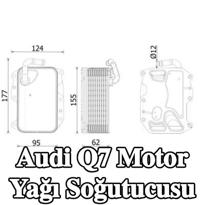 MAHLE Conta/sızdırmazlık elemanları ile motor yağı soğutucusu — Audi Q7