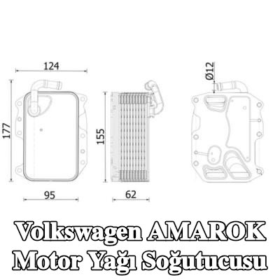 MAHLE Conta/sızdırmazlık elemanları ile motor yağı soğutucusu — Volkswagen Amarok