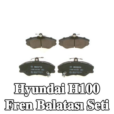 BOSCH Fren balatası seti 18mm, gıcırtı önleyici plaka ile — 2002 Hyundai H100
