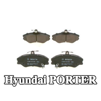 BOSCH مجموعة وسادات الفرامل 18mm, مع لوحة مانعة للصرير — 2002 Hyundai Porter