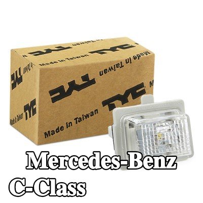 TYC مصباح لوحة الأرقام على كلا الجانبين, مع LED — Mercedes-Benz C-Class