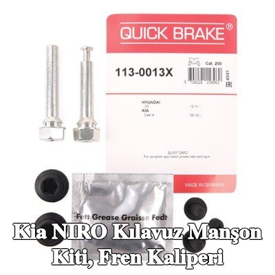QUICK BRAKE Kılavuz manşon kiti, fren kaliperi — Kia Niro
