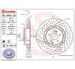 BREMBO Fren diski Prime, Outer Diameter: 360mm, Alüminyum Fren Diski Göbeği, içten havalandırmalı, oluklu/delikli, iki parçalı fren diski, Kaplamalı — 2016 Mercedes-Benz Amg Gt (4)