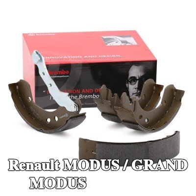 BREMBO مجموعة أحذية الفرامل مع ذراع فرامل اليد — Renault Modus / Grand Modus