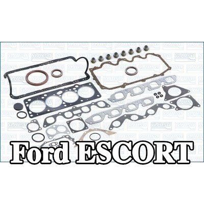 AJUSA مجموعة حشيات كاملة, محرك مزود بحشية رأس الأسطوانة, مع أختام ساق الصمام, FIBERMAX — 1992 Ford Escort