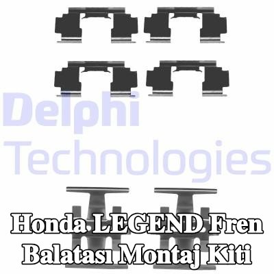 DELPHI Fren balatası montaj kiti — 1990 Honda Legend