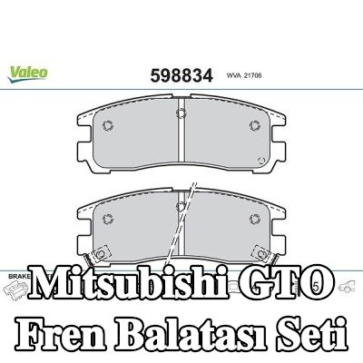 VALEO Fren balatası seti Arka Aks, 16mm, gıcırtı önleyici plaka olmadan — Mitsubishi Gto
