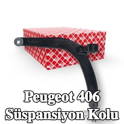 FEBI BILSTEIN Ön Aks Sol Süspansiyon Kolu, Alt, Dökme Çelik, rotil olmadan, tutuculu, lastik yastıklı — 1997 Peugeot 406