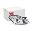 VAN WEZEL Far Sağ, H7/H7, far seviyeleme motoru olmadan, Lens Rengi (yön göstergesi): Kristal berraklığında — 2011 Mercedes-Benz A-Class (1)