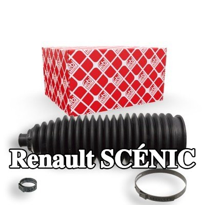 FEBI BILSTEIN طقم غطاء حامل التوجيه المحور الأمامي الأيسر, مع مشابك — 2012 Renault Scénic