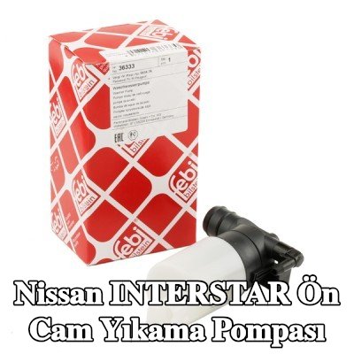 FEBI BILSTEIN Ön cam yıkama pompası 12V — 2022 Nissan Interstar