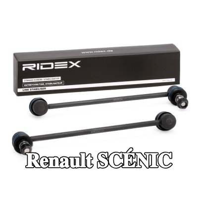 RIDEX طقم إصلاح وصلة قضيب مانع الانقلاب المحور الأمامي الأيسر, المحور الأمامي الأيمن — Renault Scénic
