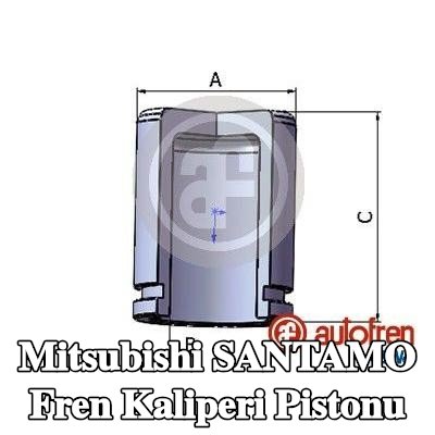 AUTOFREN SEINSA Fren kaliperi pistonu Arka Aks — Mitsubishi Santamo