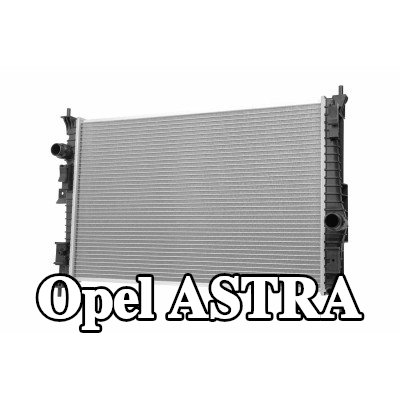 HELLA مبرد المحرك بدون خزان التمدد, بدون حشية/مانع تسرب — Opel Astra