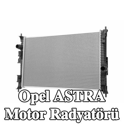 HELLA Genleşme tankı olmayan motor radyatörü, contasız/sızdırmazlık elemanı olmadan — Opel Astra