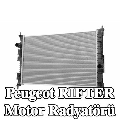 HELLA Genleşme tankı olmayan motor radyatörü, contasız/sızdırmazlık elemanı olmadan — Peugeot Rifter