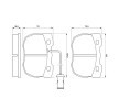 BOSCH Fren balatası seti 18, 5mm, gıcırtı önleyici plaka ile — Land Rover 110/127 (9)