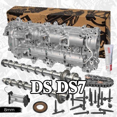 ET ENGINETEAM طقم عمود الكامات جانب العادم, جانب السحب, مع مجموعات سلسلة التوقيت, مع إطار إخفاء — DS Ds7