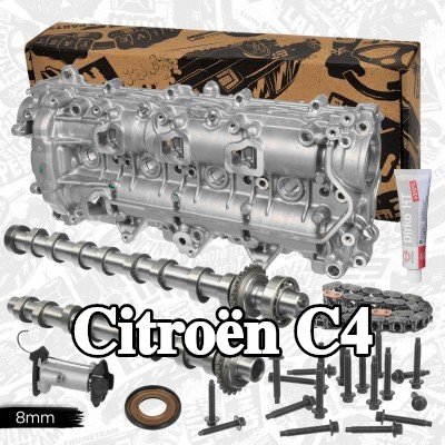 ET ENGINETEAM طقم عمود الكامات جانب العادم, جانب السحب, مع مجموعات سلسلة التوقيت, مع إطار إخفاء — Citroën C4