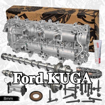 ET ENGINETEAM طقم عمود الكامات جانب العادم, جانب السحب, مع مجموعات سلسلة التوقيت, مع إطار إخفاء — Ford Kuga
