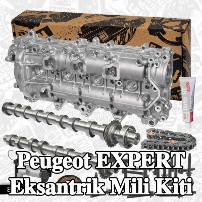 ET ENGINETEAM Egzoz tarafı eksantrik mili kiti, Emme Tarafı, zincir setleri ile, maskeleme çerçevesi ile — Peugeot Expert